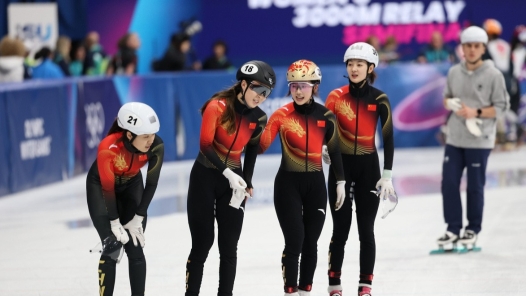 短道速滑女子3000米接力中国队无缘奖牌争夺