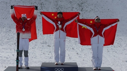 米兰冬奥会自由式滑雪男子空中技巧决赛中国队收获1金1铜