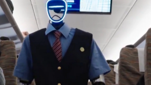 新春走基层｜慢火车来了机器人乘务员