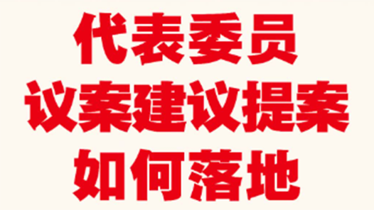 90秒看懂代表委员议案建议提案如何落地