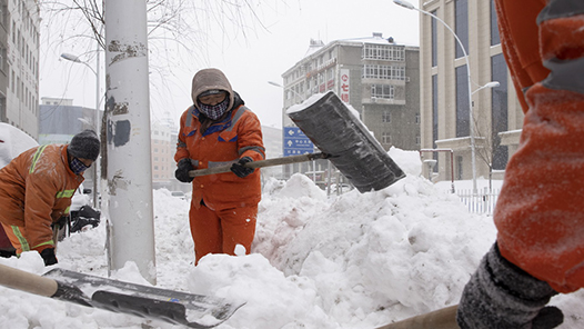 北京市：15.3万人次闻雪而动扫雪铲冰