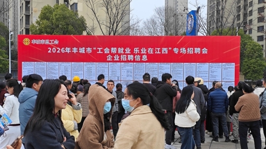 江西省丰城市“工会帮就业 乐业在江西”专场招聘会举办