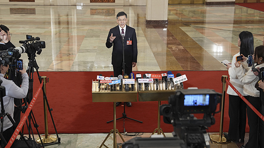 回放：十四届全国人大四次会议首场“部长通道”集中采访活动
