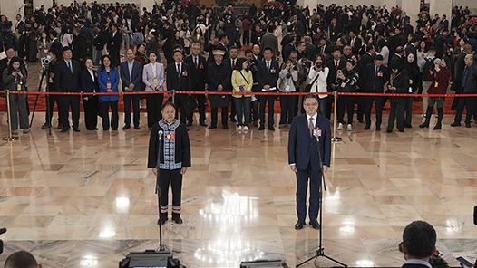 回放：十四届全国人大四次会议首场“代表通道”集中采访活动