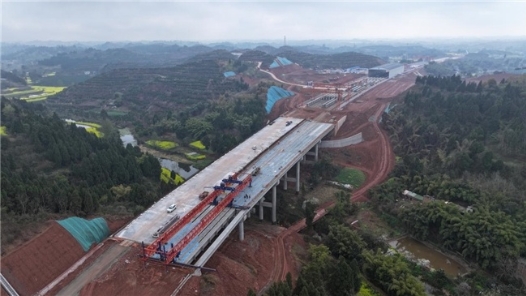 资乐项目茫溪河1号大桥成功贯通