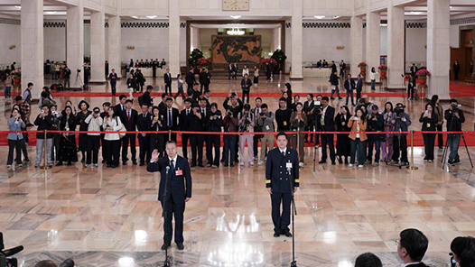 回放：十四届全国人大四次会议第二场“代表通道”集中采访活动