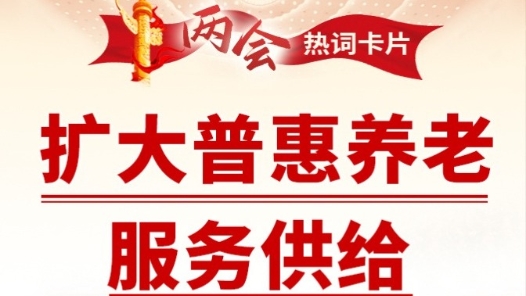 两会热词丨扩大普惠养老服务供给