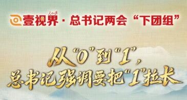 壹视界·总书记两会“下团组”丨从“0”到“1”，总书记强调要把“1”拉长