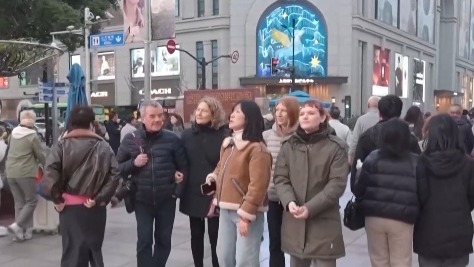 长三角入境游持续火热 外语导游工作“连轴转”