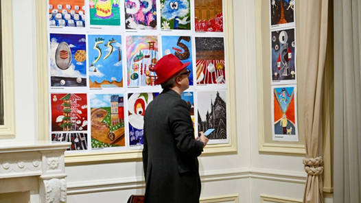 纪念中比建交55周年画展在布鲁塞尔开幕