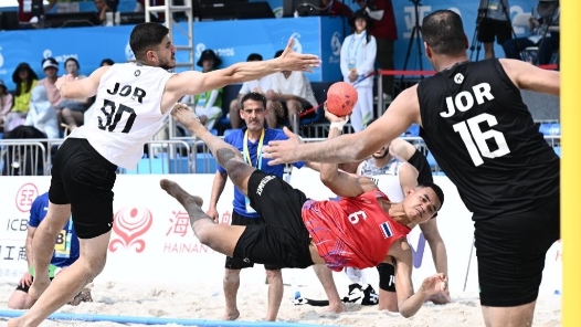 亚沙会｜亚沙会首个比赛项目男子沙滩手球开赛