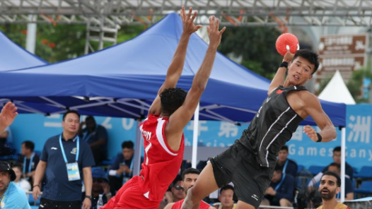 亚沙会｜沙滩手球男子小组赛：中国队不敌巴林队