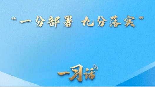 一习话·人民之心丨“一分部署，九分落实”