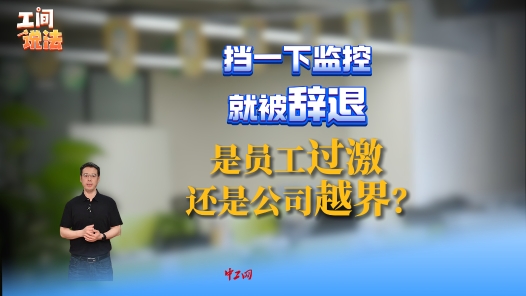 工间说法丨挡一下监控就被辞退，是员工过激还是公司越界？