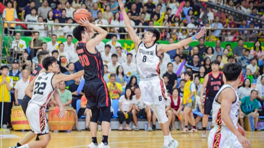 广东中山沙溪镇甲乙级男篮联赛开赛
