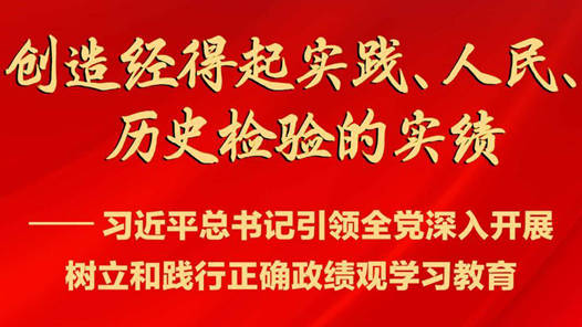创造经得起实践、人民、历史检验的实绩——习近平总书记引领全党深入开展树立和践行正确政绩观学习教育
